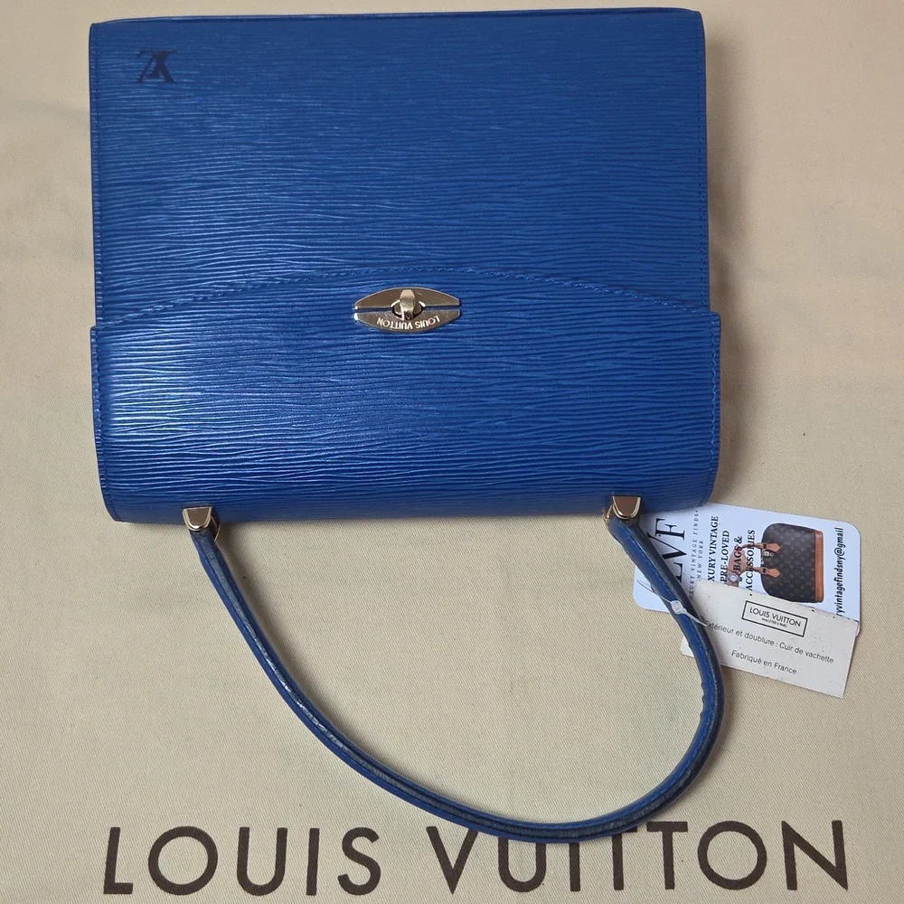 LOUIS VUITTON VINTAGE 1992 ULTRA RARE EPI LEATHER MALESHERBES BAG EXCELLENT COND - Picture 14 of 17